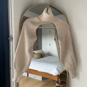 Zara Cream Turtleneck Shrug Bolero USM